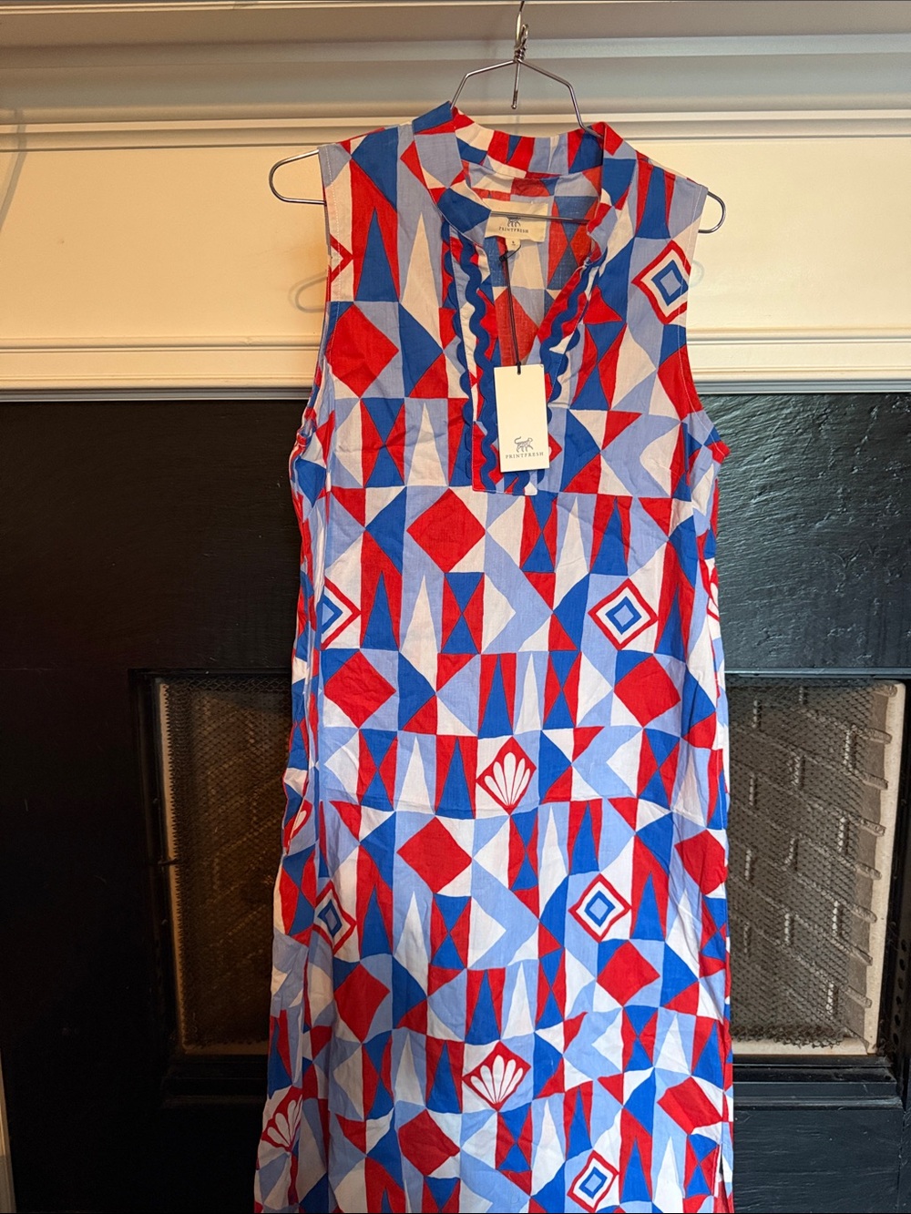 NWT Printfresh Ocean View Tunic Sleeveless Dress Size S